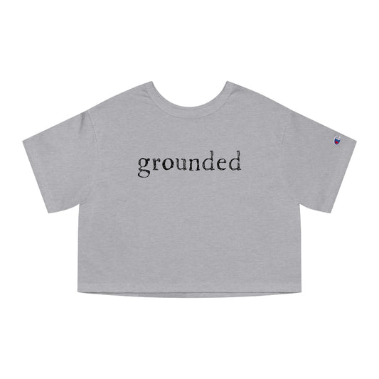 "grounded" women's cropped T-Shirt