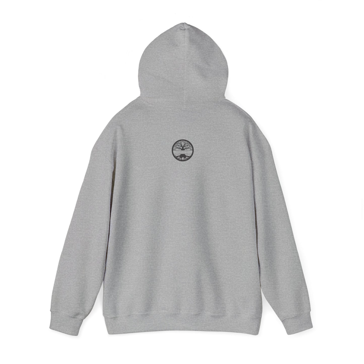 "grounded"  hooded sweatshirt