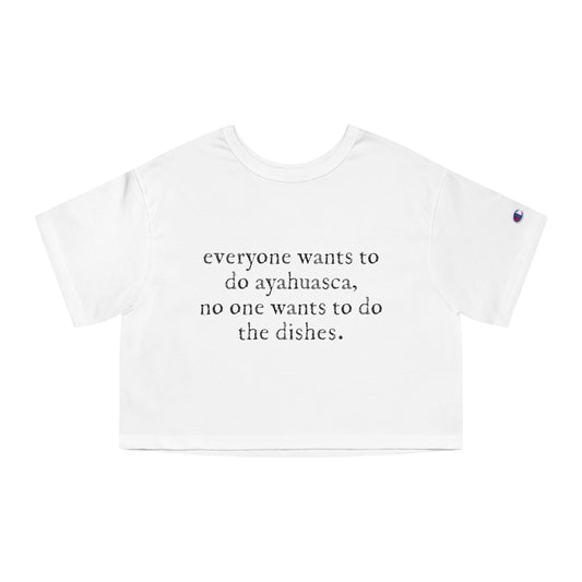 "everyone wants to do aya".... women's cropped T-Shirt