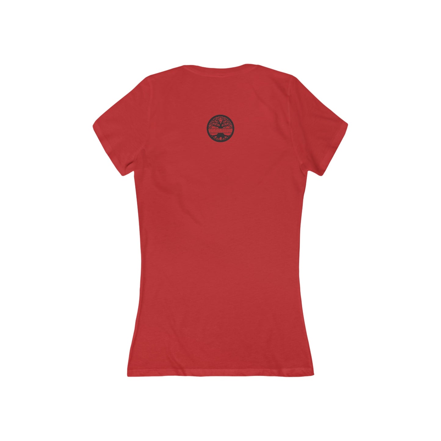 "grounded"  women's v neck t-shirt