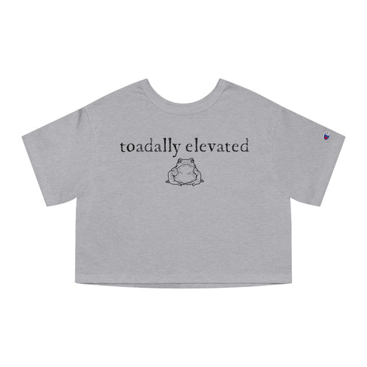 "Totally Elevated" cropped t-shirt