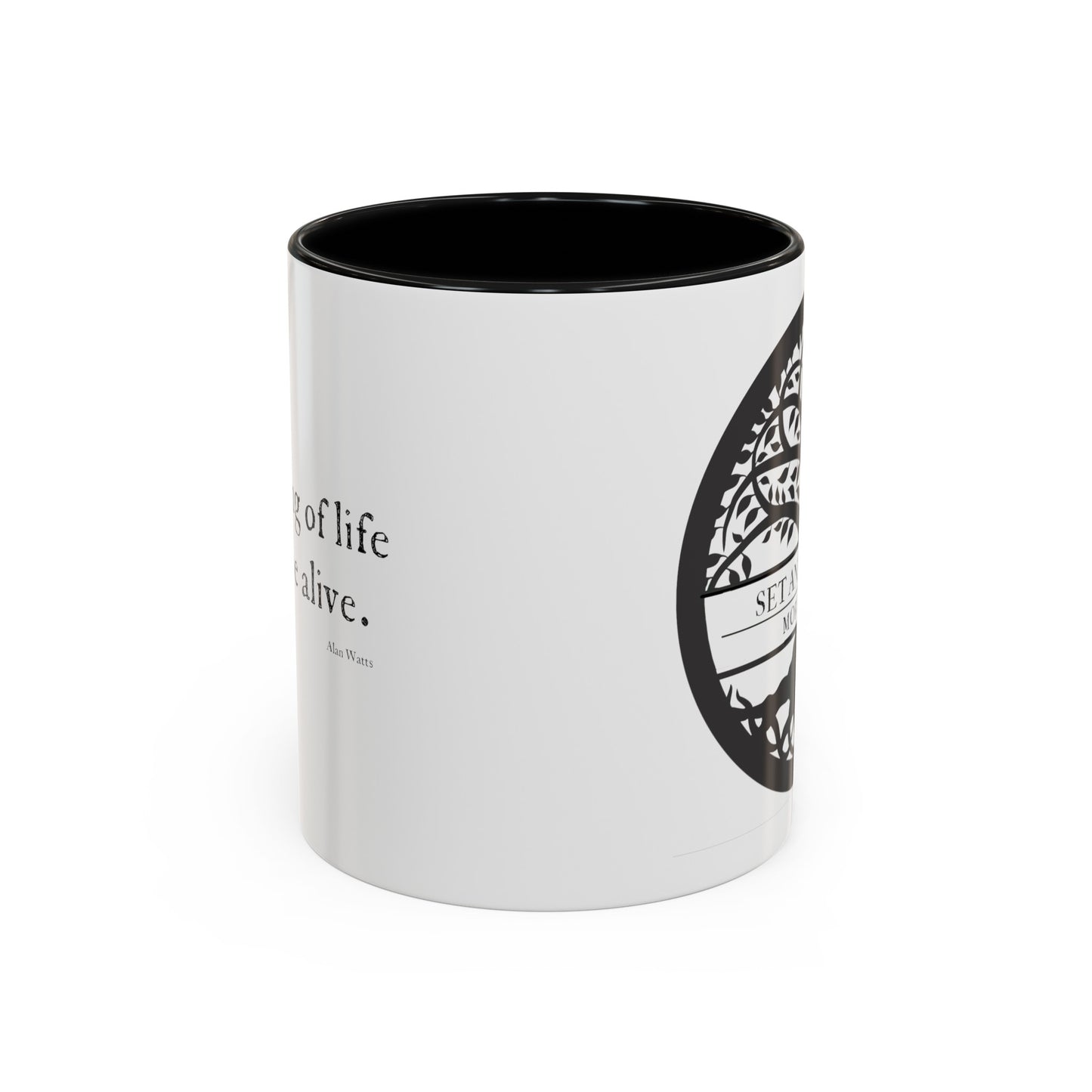 "the meaning of life..." Alan Watts  coffee mug