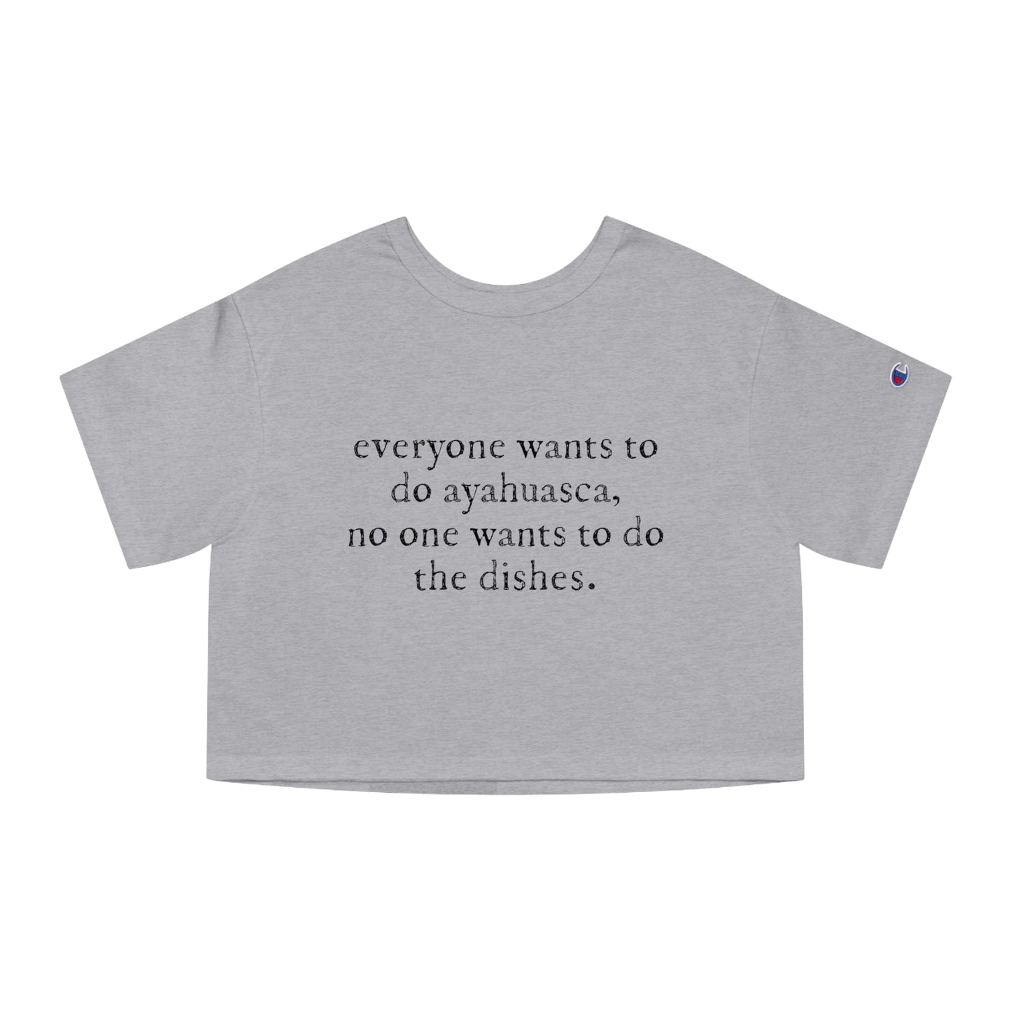 "everyone wants to do aya".... women's cropped T-Shirt