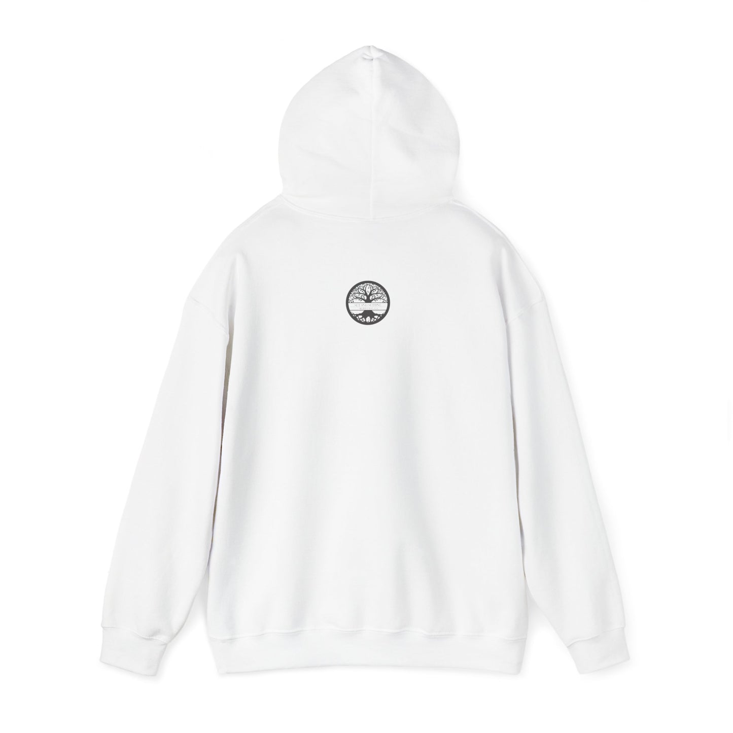 "grounded"  hooded sweatshirt