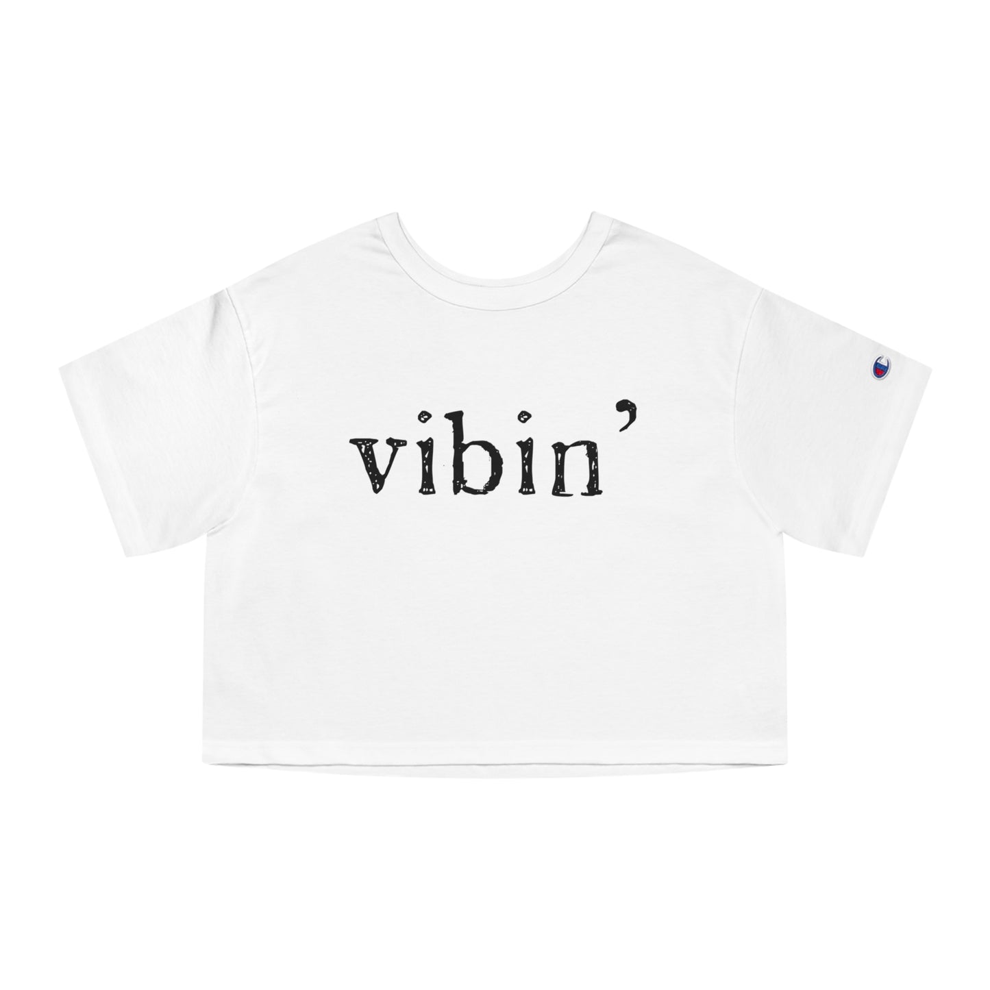 "vibin" cropped t-shirt