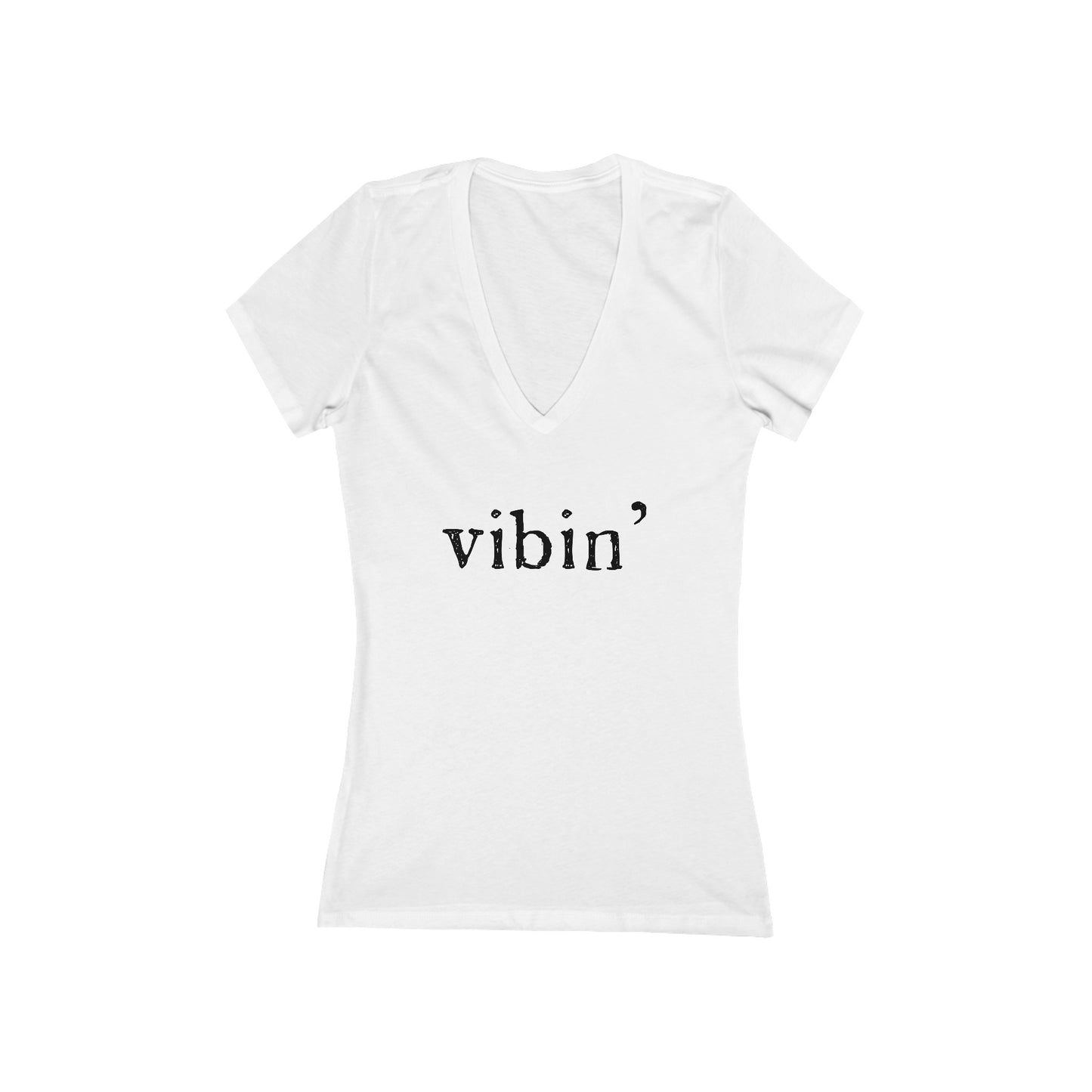 "vibin" women's v-neck tee