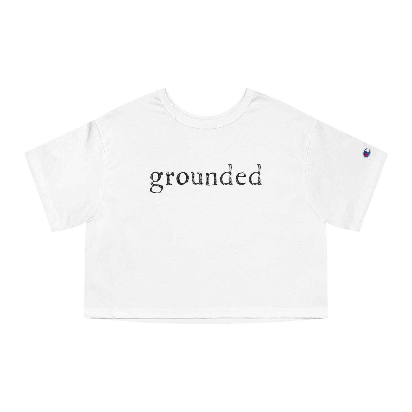 "grounded" women's cropped T-Shirt