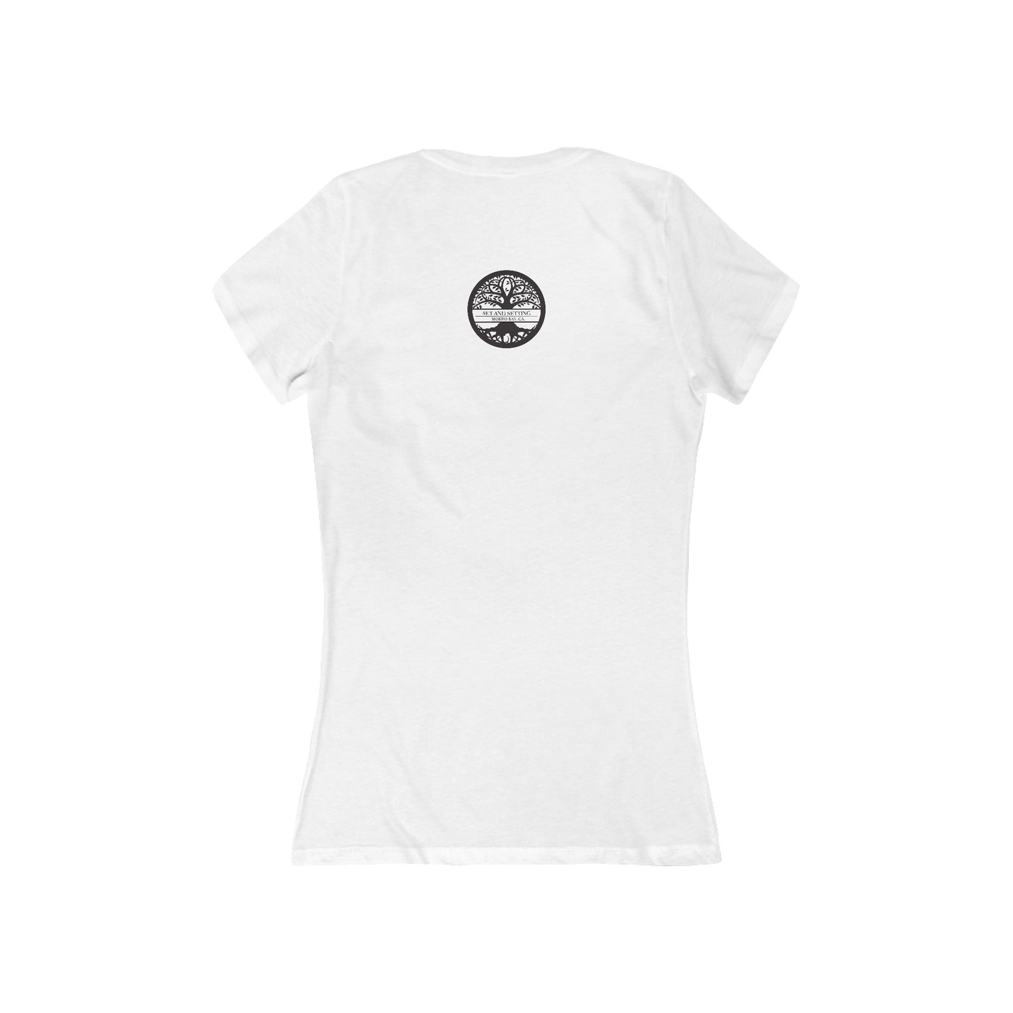 "avoid gurus...." Terence McKenna women's v neck t-shirt