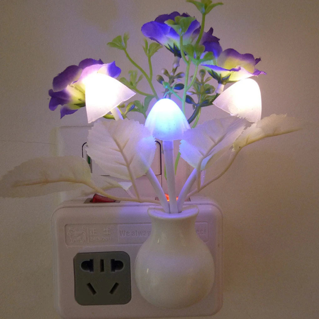 7 color mushroom night light