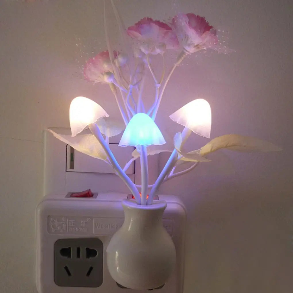 7 color mushroom night light