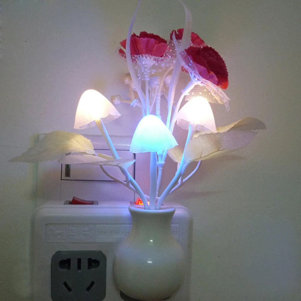 7 color mushroom night light