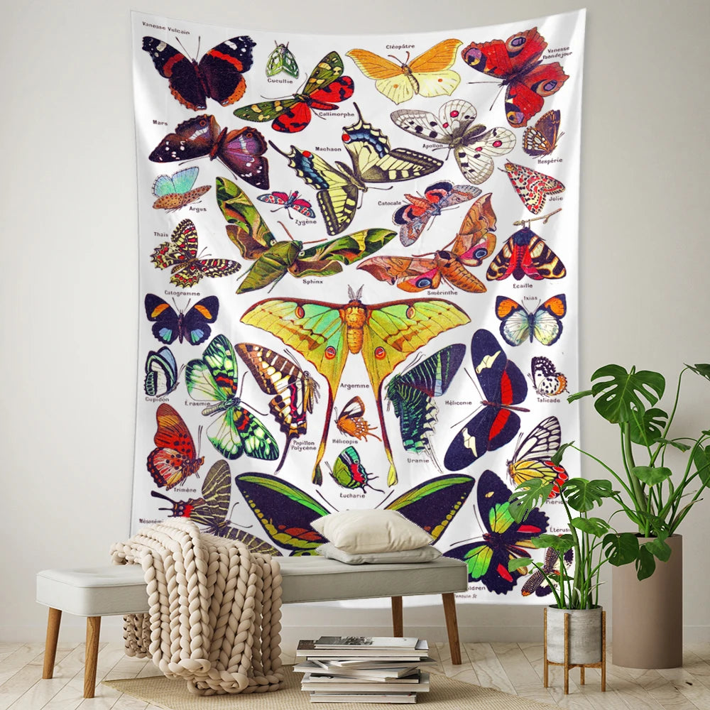 mushroom and nature tapestries in a variety of sizes