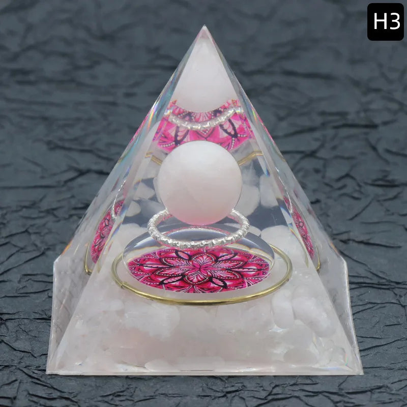 60mm crystal orgone pyramid energy generator