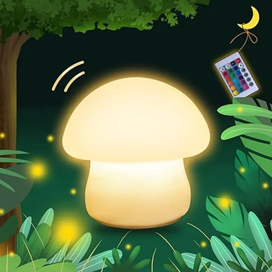 mushroom night light - color changing