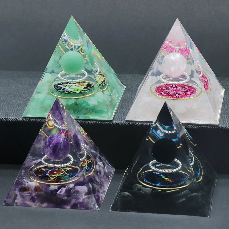 60mm crystal orgone pyramid energy generator