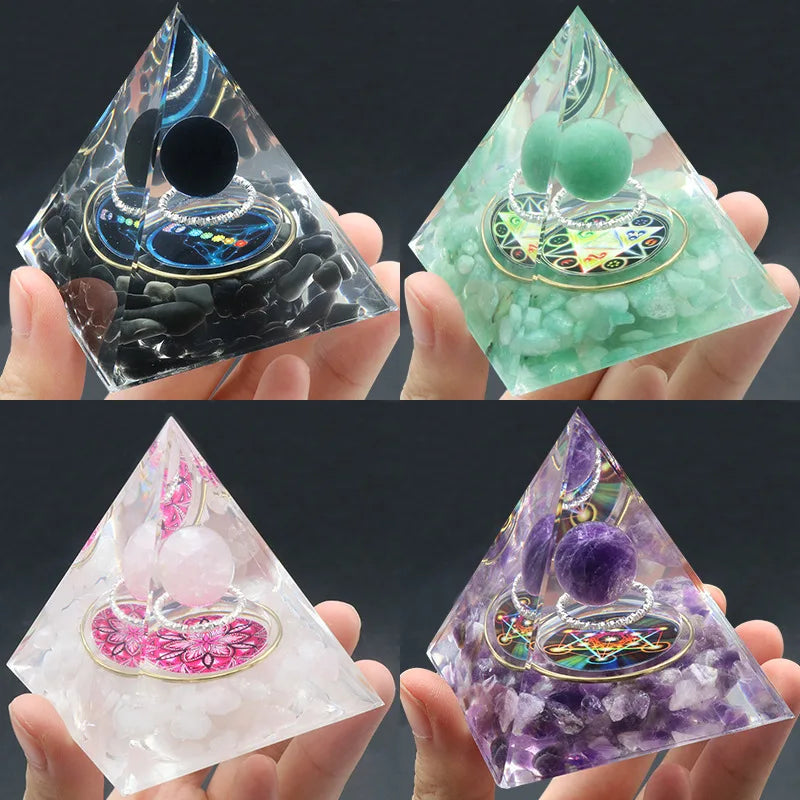 60mm crystal orgone pyramid energy generator