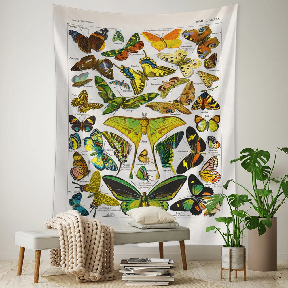 mushroom and nature tapestries in a variety of sizes