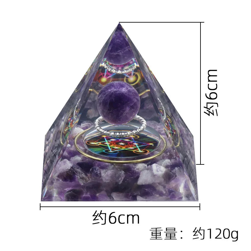 60mm crystal orgone pyramid energy generator